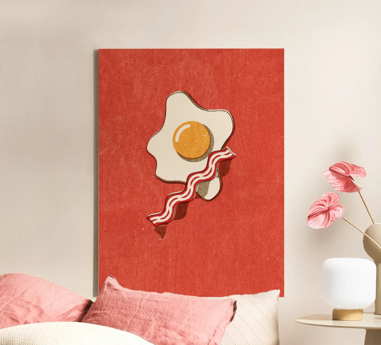 FAST FOOD - Egg and Bacon tela con Cornice a cassetta da DANIEL COULMANN
