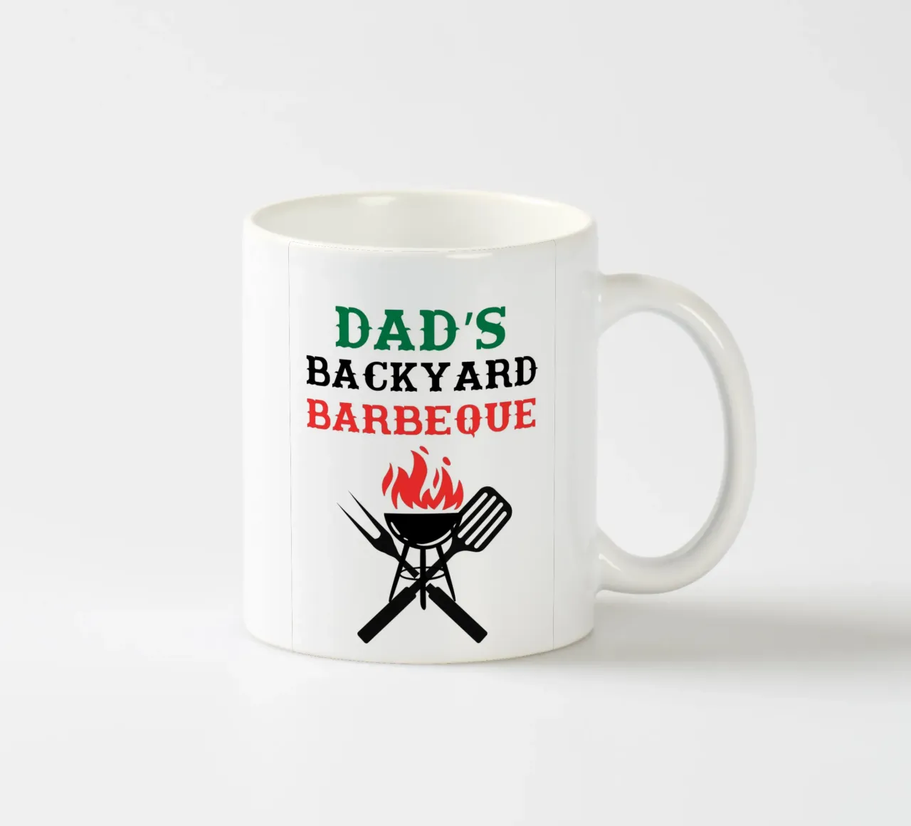 Barbeque in giardino di papà tazza in ceramica da ramosashop