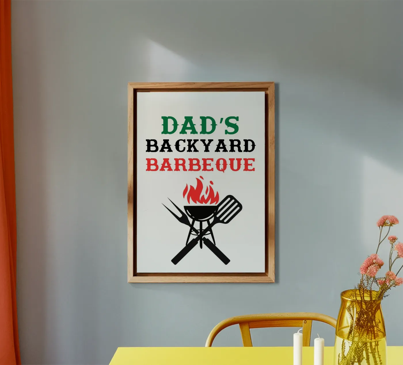 Dad's Backyard Barbeque forex plate by ramosashop