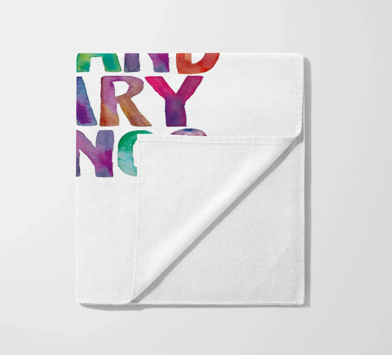 You Can Do Big and Scary Things Arc-en-ciel Typographie Design serviette de plage de THE MOTIVATED TYPE