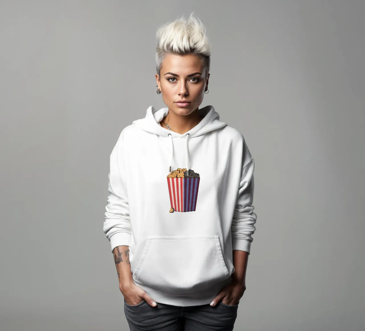 FAST FOOD - Popcorn felpa con cappuccio da DANIEL COULMANN