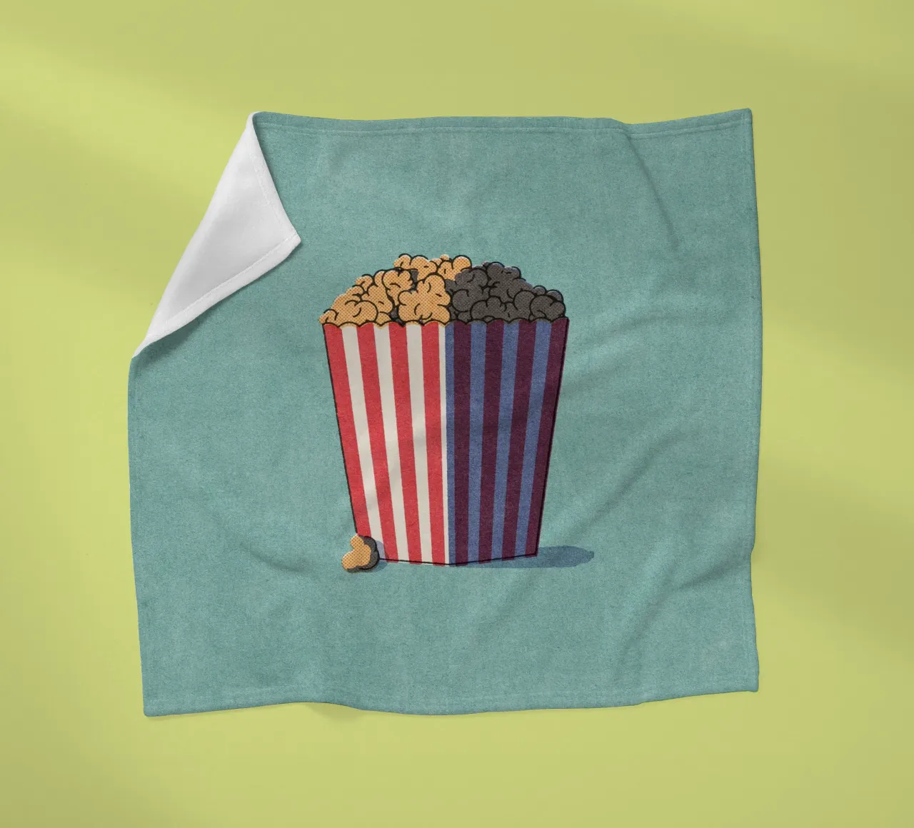 FAST FOOD - Popcorn fleecedeken van DANIEL COULMANN