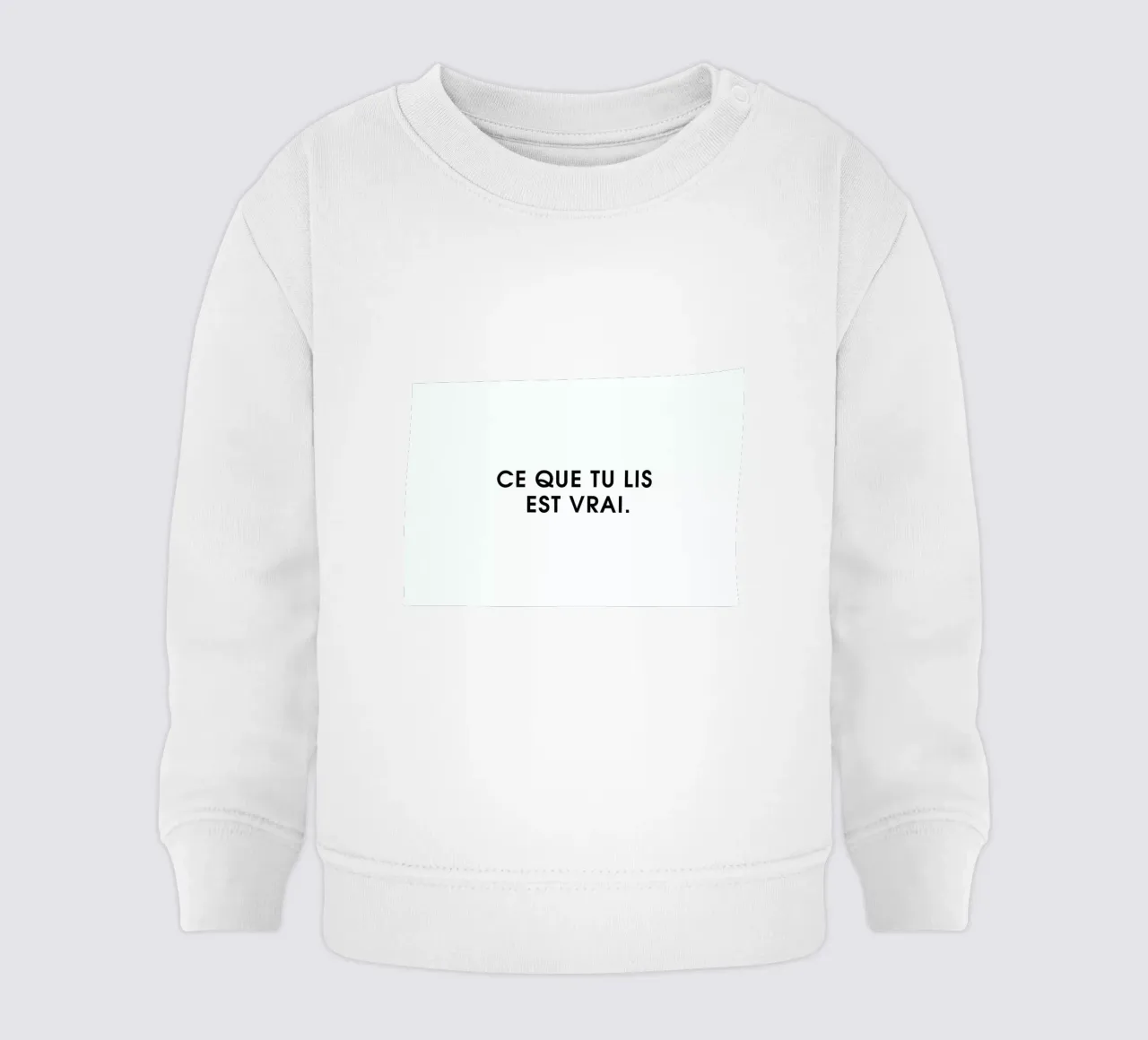 Ce que tu lis est vrai - White felpa neonato da Intertitres