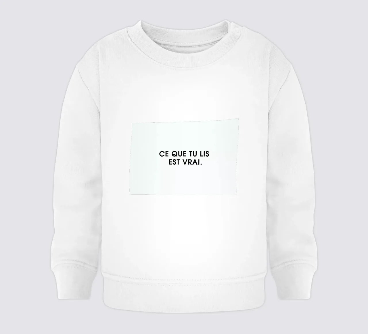 Ce que tu lis est vrai - White felpa neonato da Intertitres