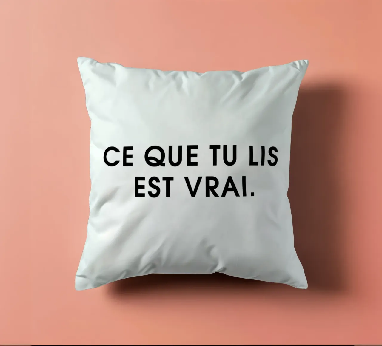 Ce que tu lis est vrai - White cuscino da Intertitres