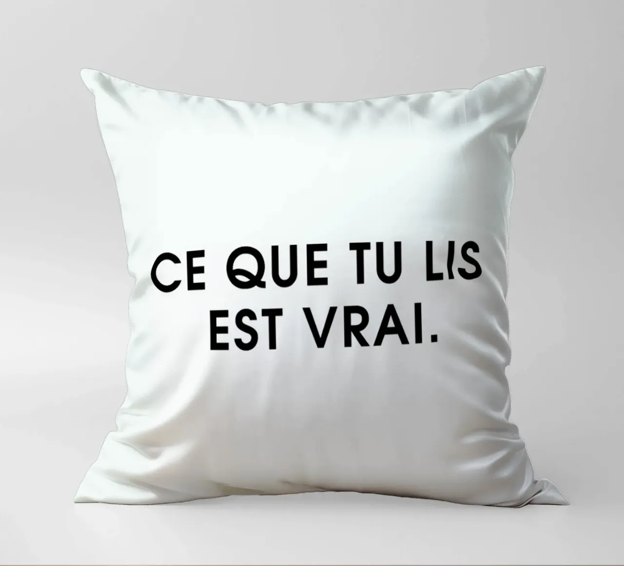 Ce que tu lis est vrai - White cuscino da Intertitres