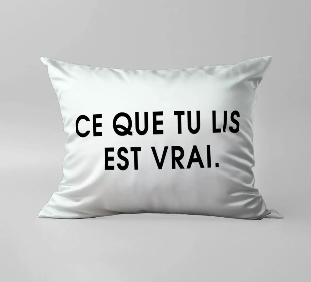 Ce que tu lis est vrai - White cuscino da Intertitres
