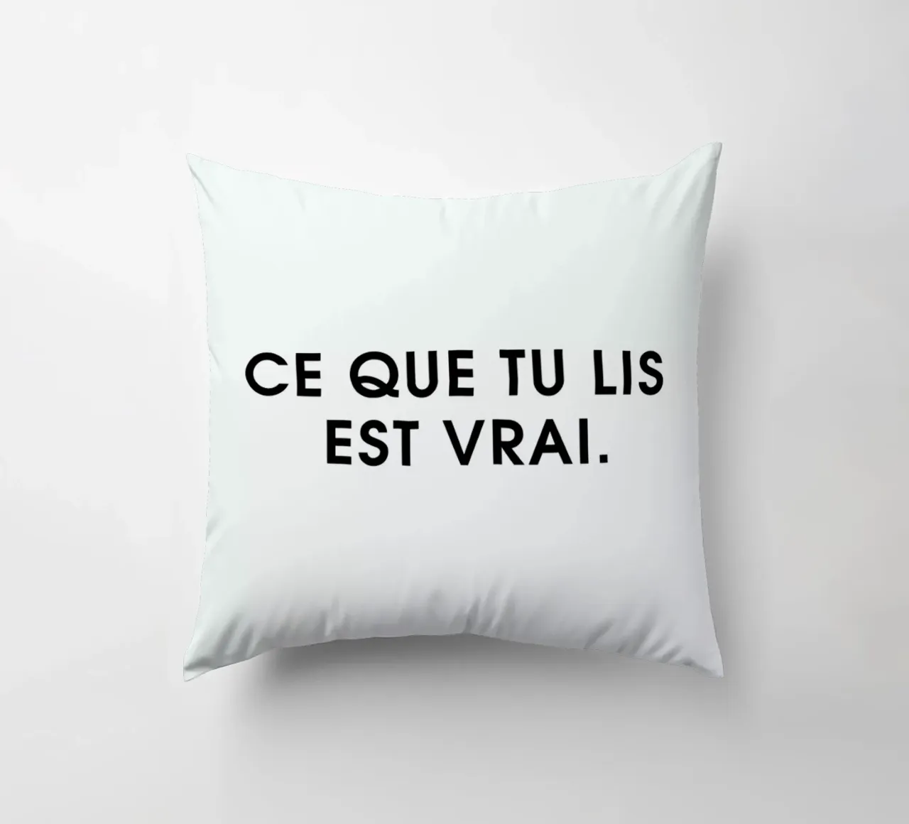 Ce que tu lis est vrai - White cuscino da Intertitres