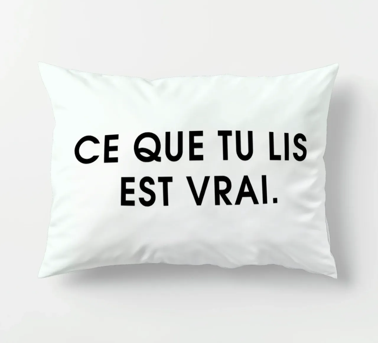 Ce que tu lis est vrai - White cuscino da Intertitres