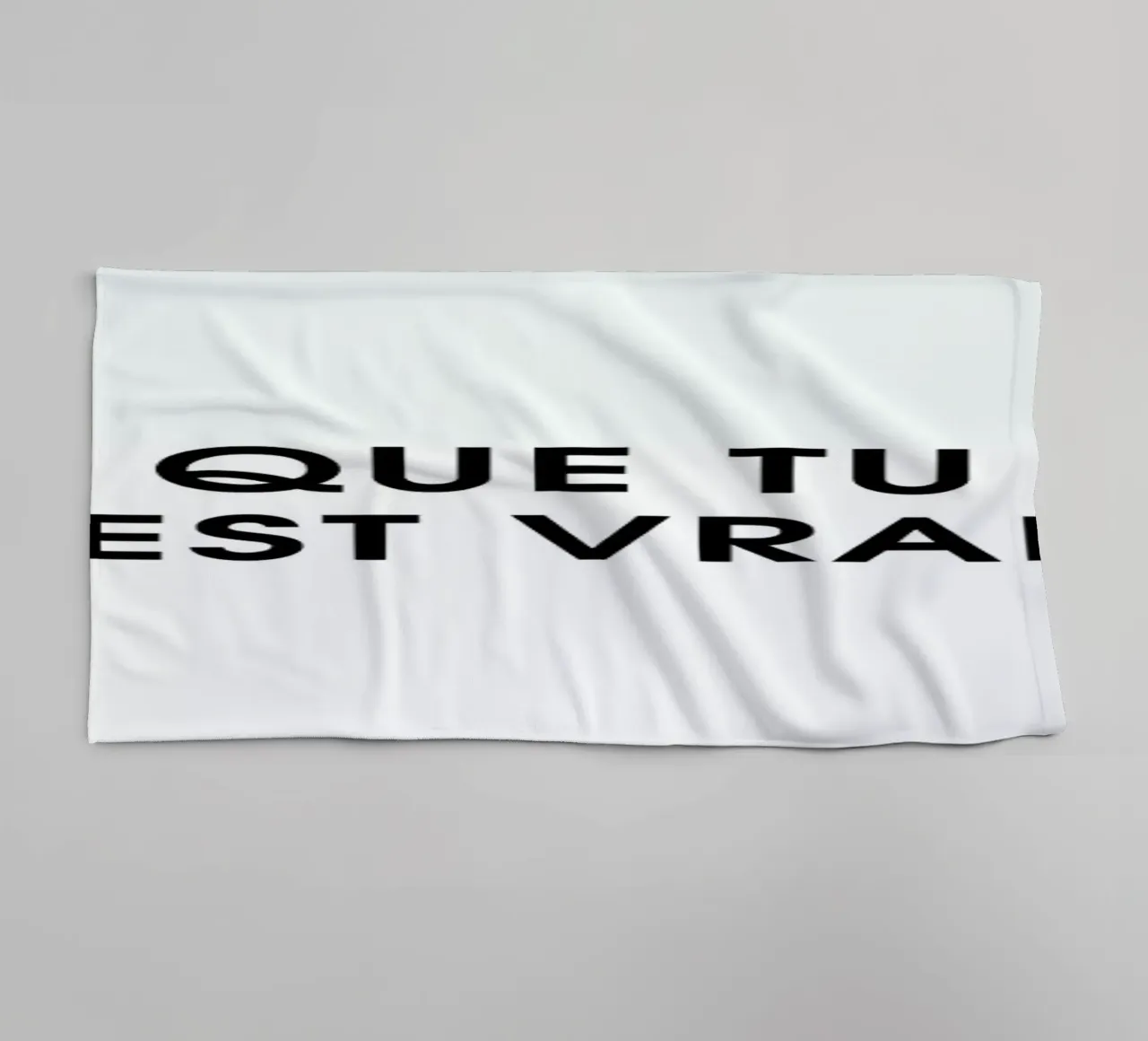 Ce que tu lis est vrai - White asciugamano da bagno da Intertitres