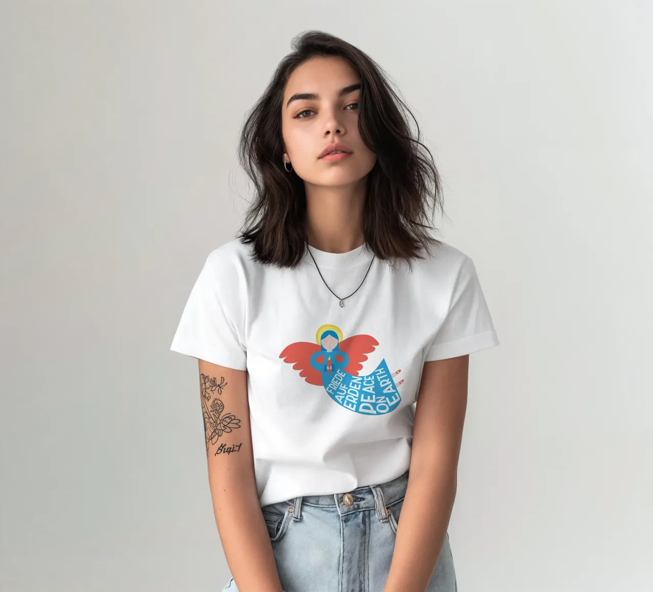 Angeli di Natale - pace in terra t-shirt da FrauFrüchtnicht