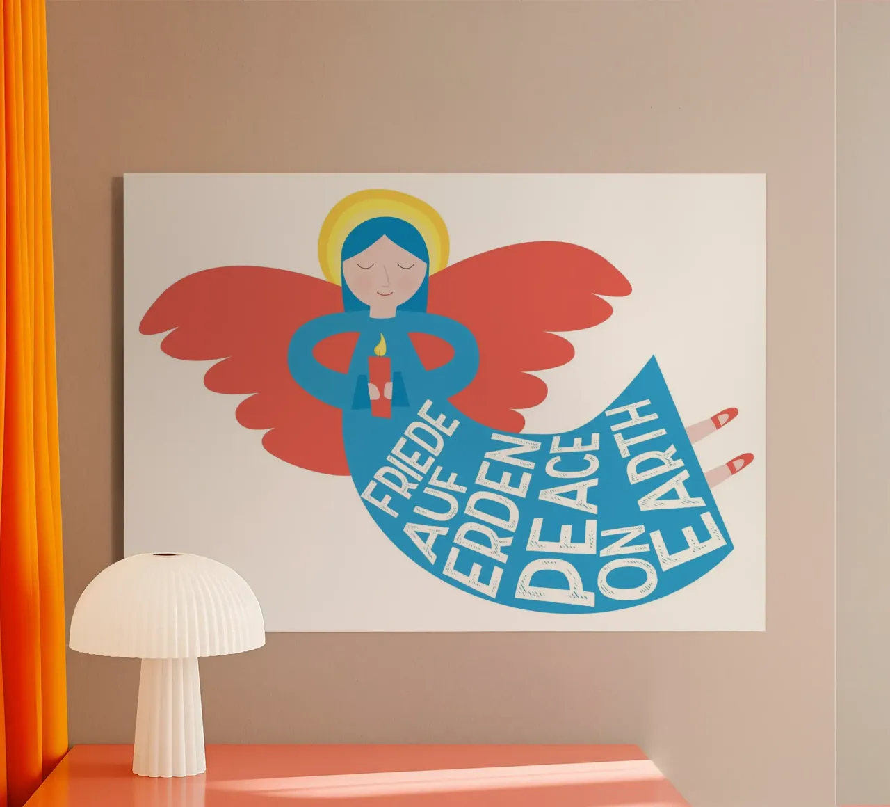 Angeli di Natale - pace in terra plexiglass da FrauFrüchtnicht