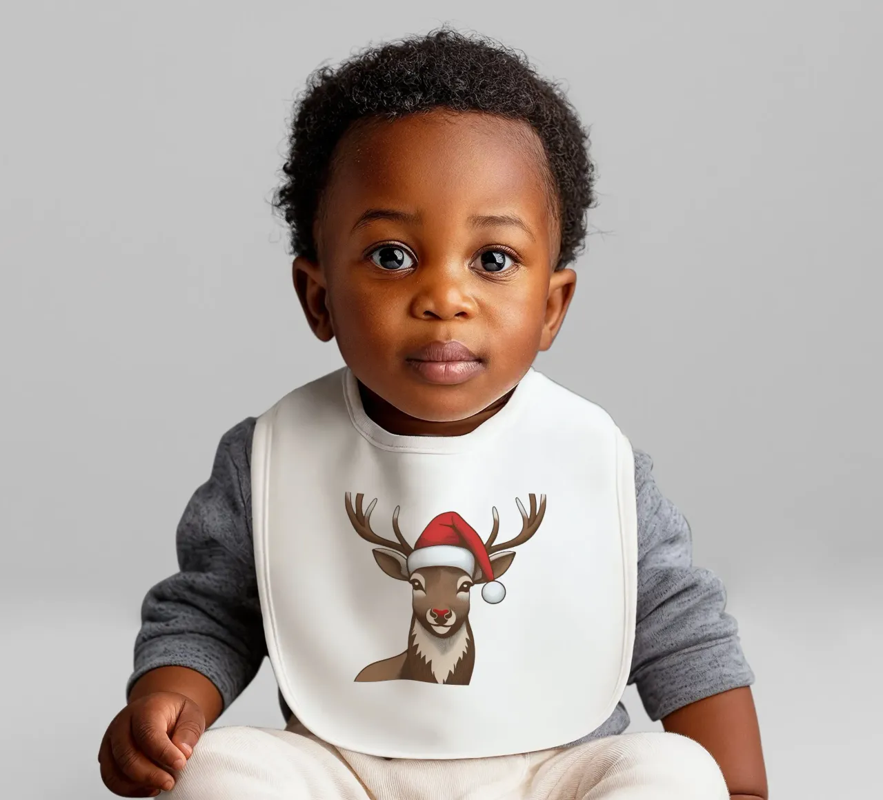 Cervo di Natale bavaglino da Babymode