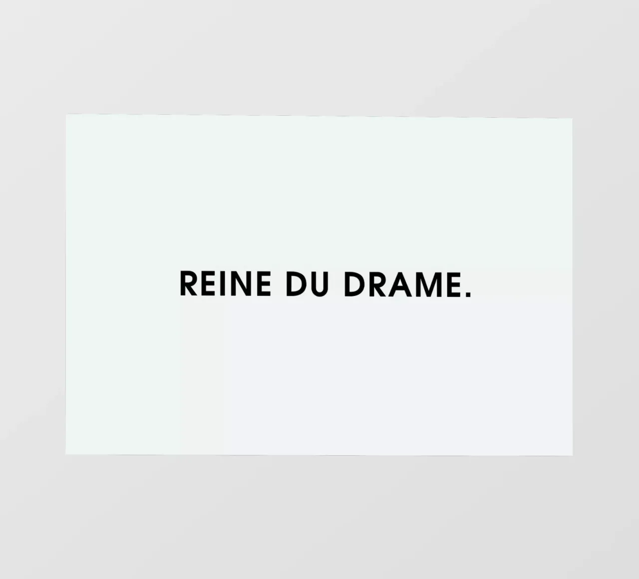 Reine du drame - White telo in pvc da Intertitres