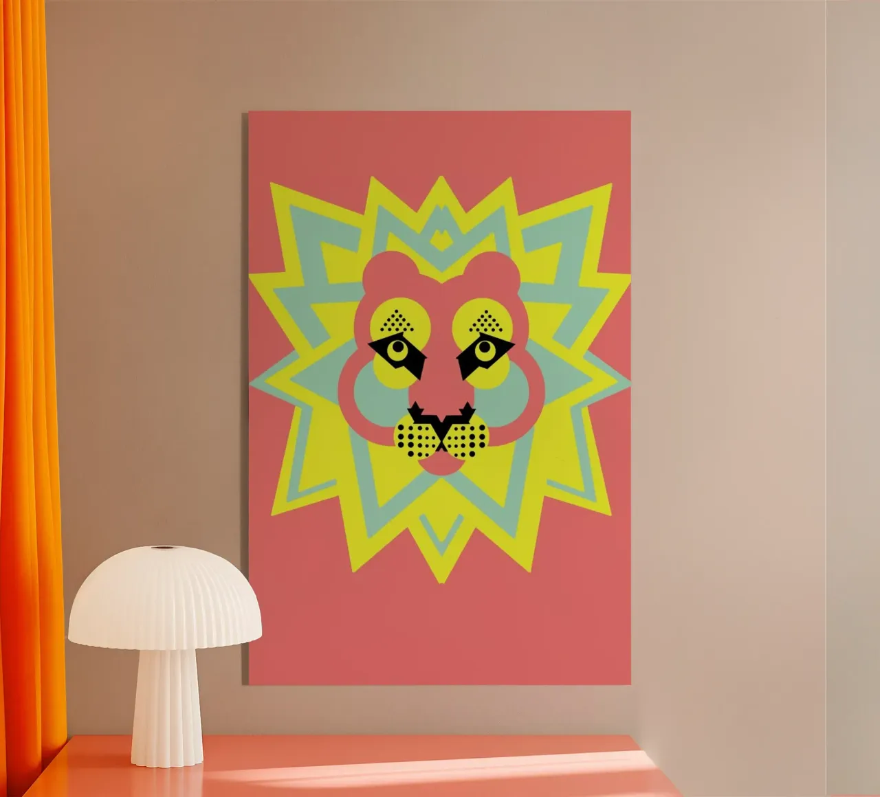 Lion King plexiglass da Gareth Pollock Design