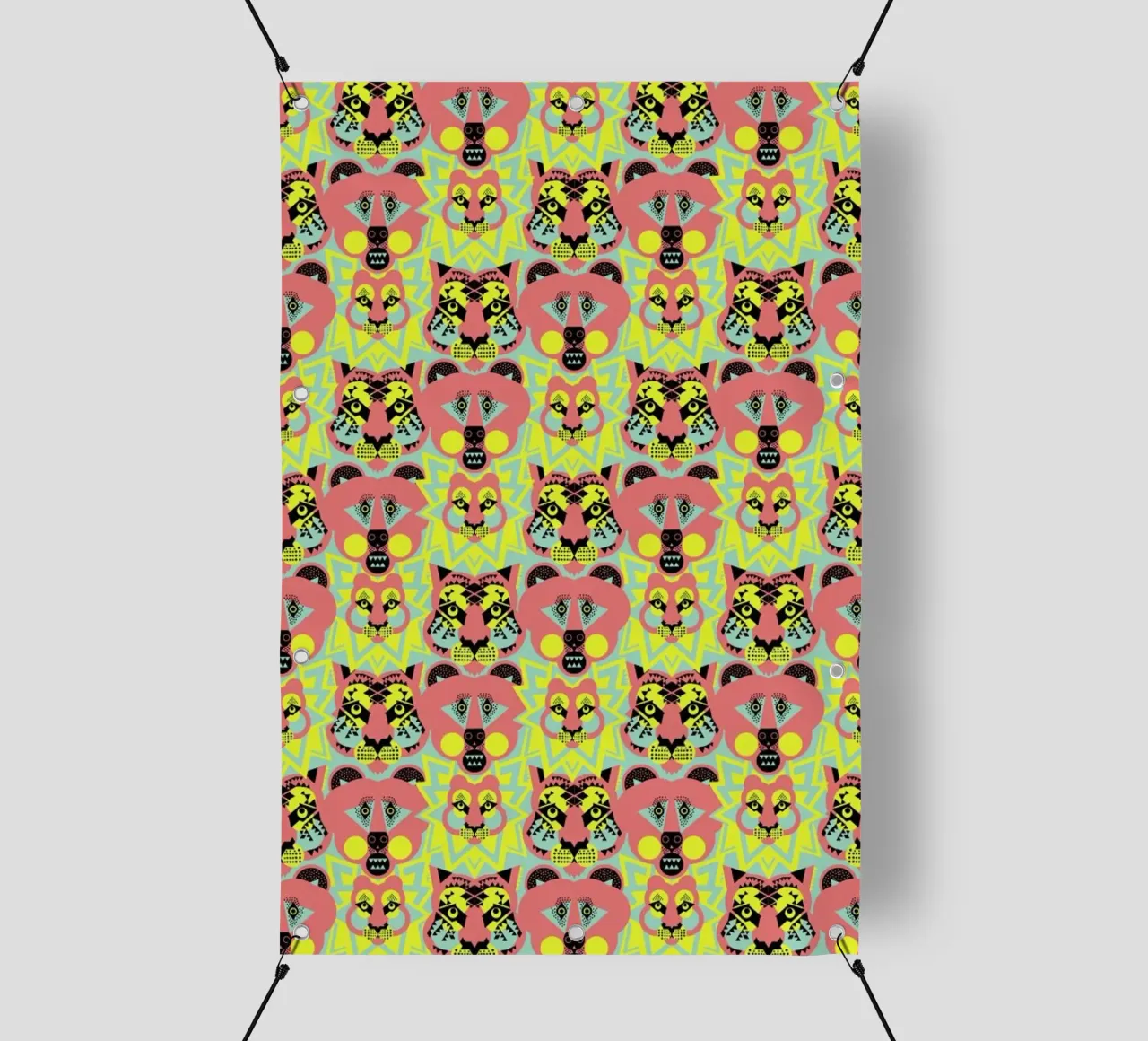 Lions and Tigers And Bears telo in pvc da Gareth Pollock Design