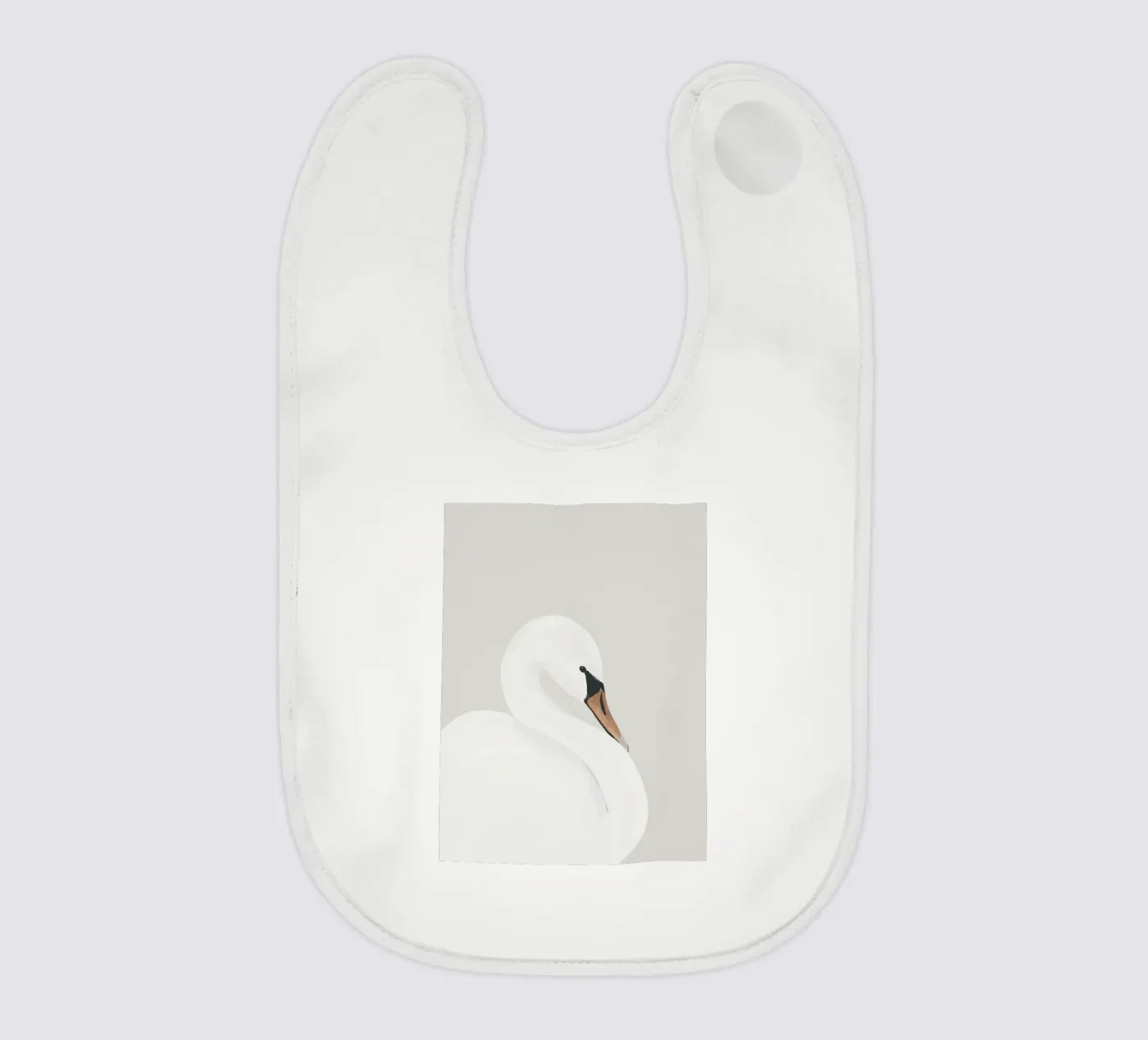 Cigno bianco bavaglino da ThingDesign