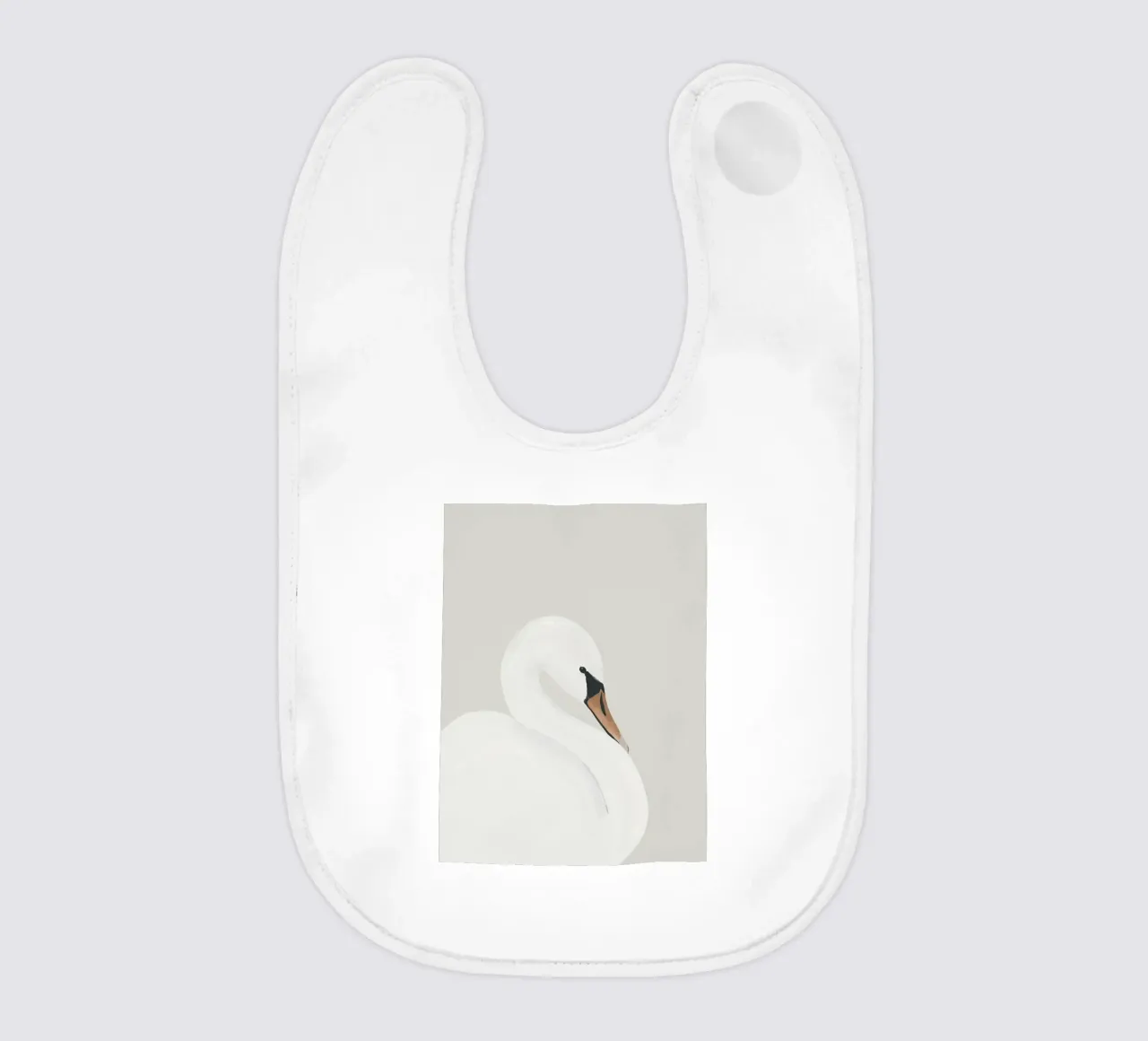 Cigno bianco bavaglino da ThingDesign
