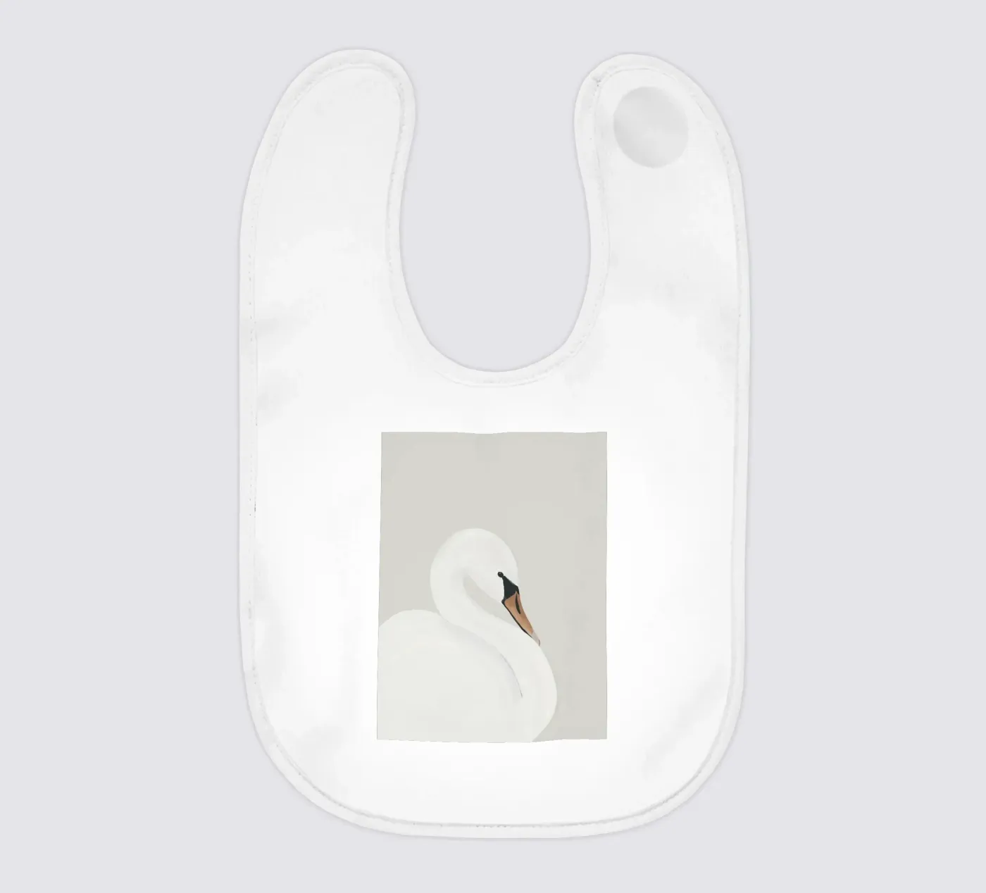 Cigno bianco bavaglino da ThingDesign