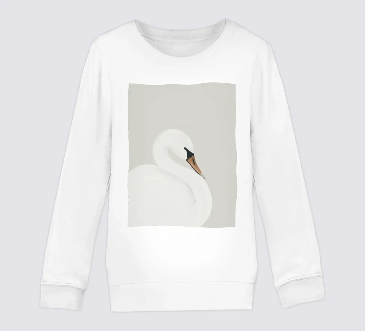 Cigno bianco felpa bambino da ThingDesign