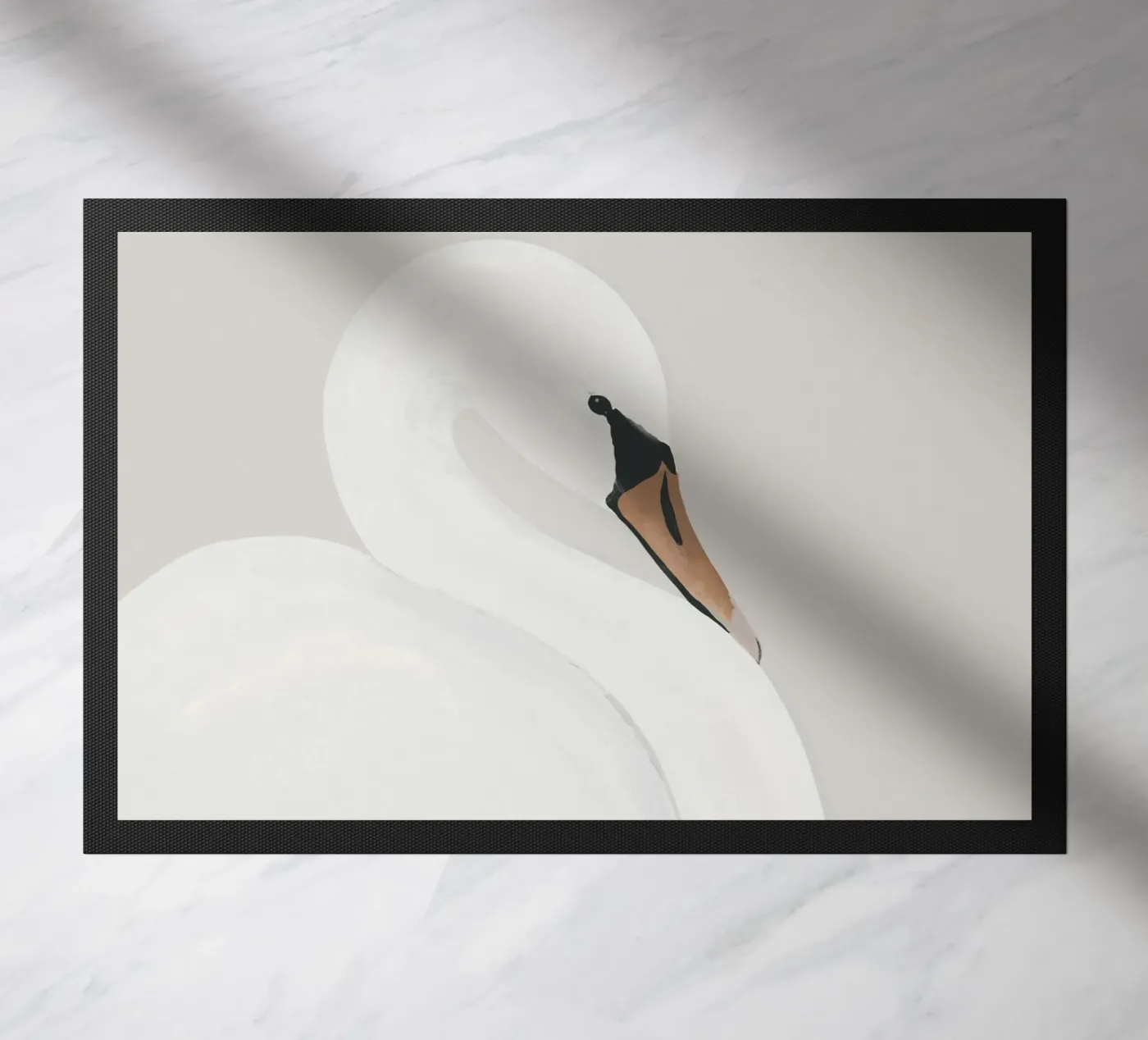 Cigno bianco zerbino da ThingDesign