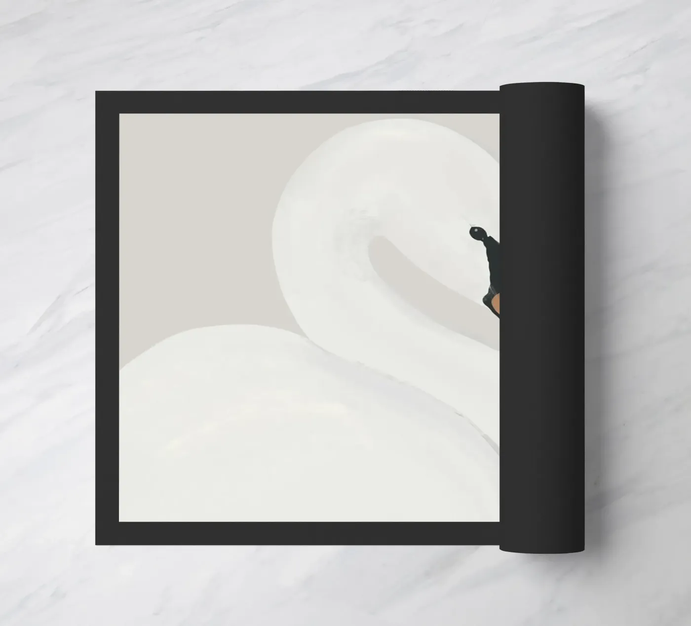 Cigno bianco zerbino da ThingDesign