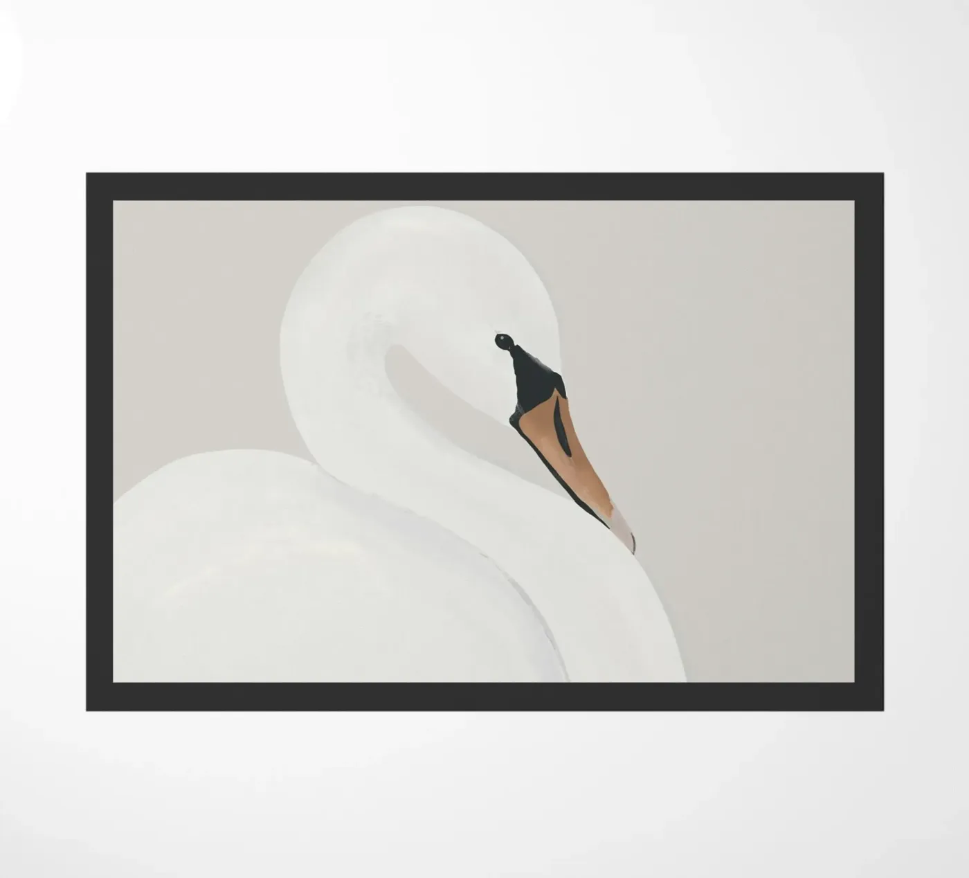 Cigno bianco zerbino da ThingDesign