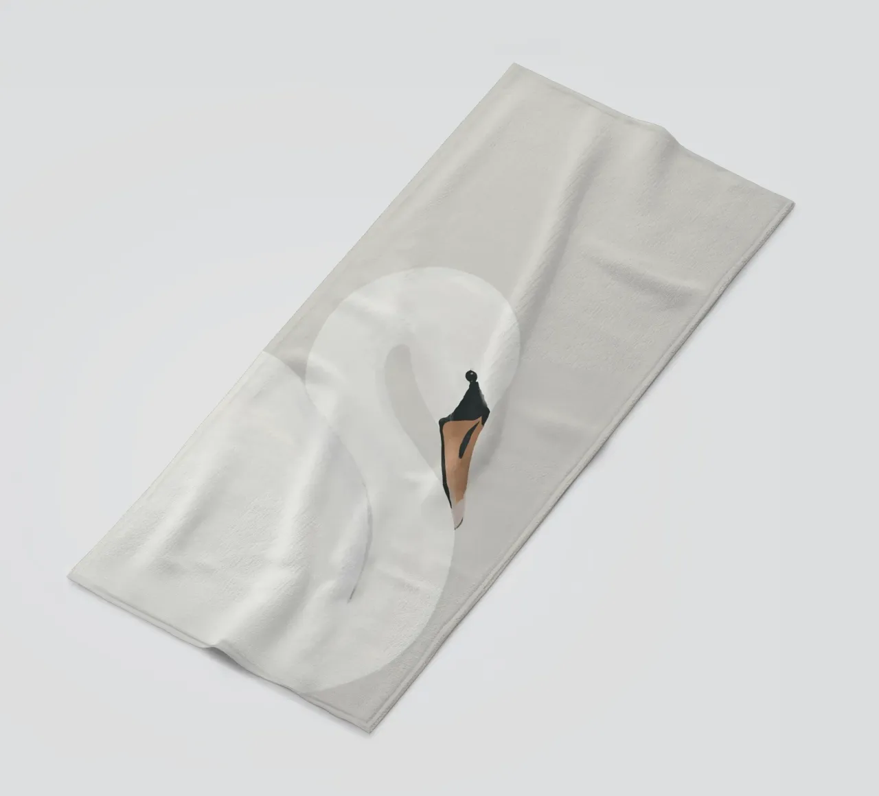 Cigno bianco telo mare da ThingDesign