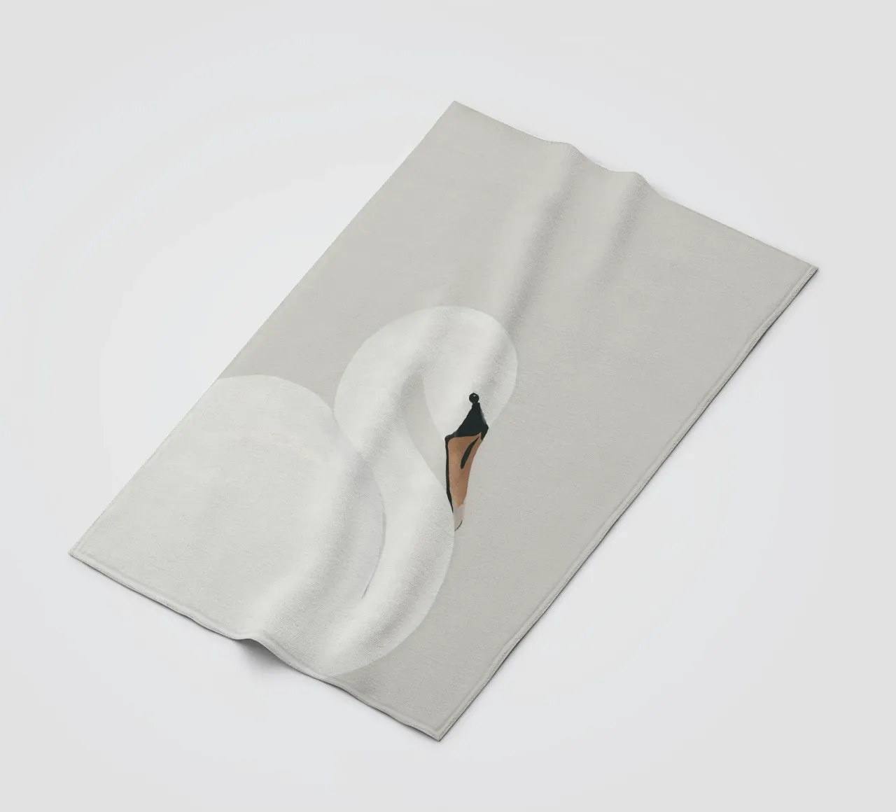 Cigno bianco coperta in pile da ThingDesign