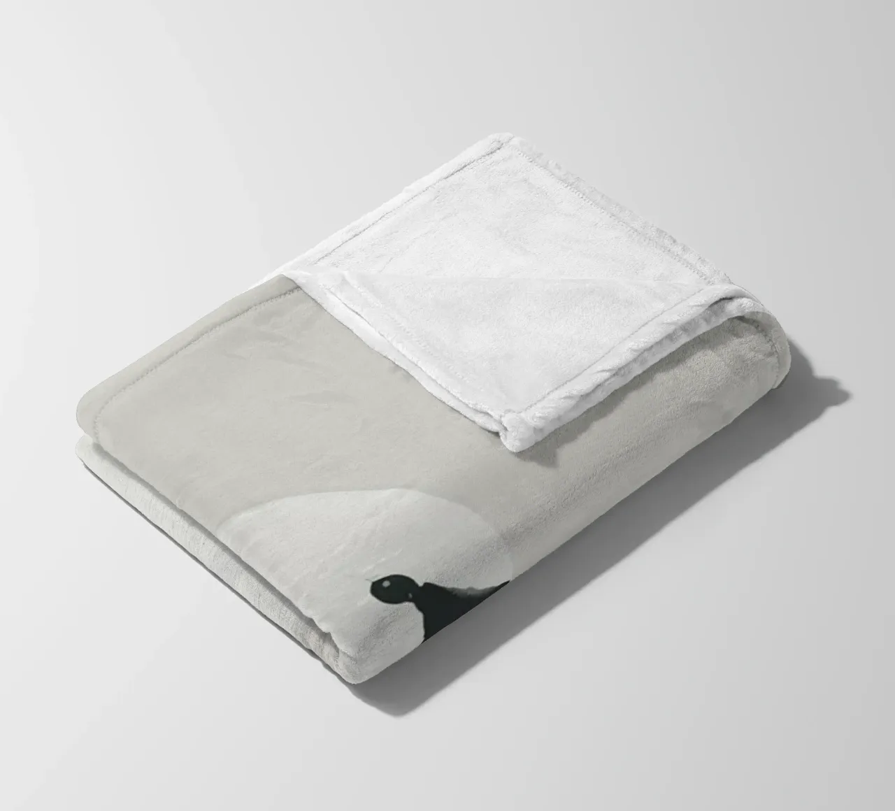 Cigno bianco coperta in pile da ThingDesign