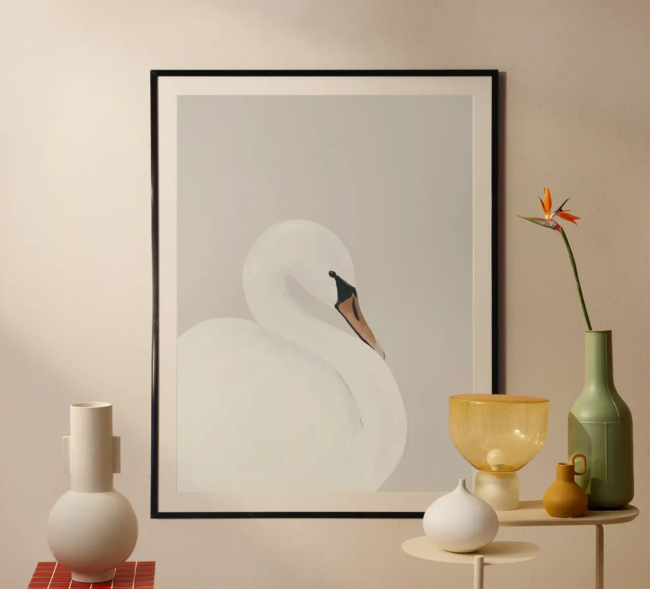 Cigno bianco poster da ThingDesign