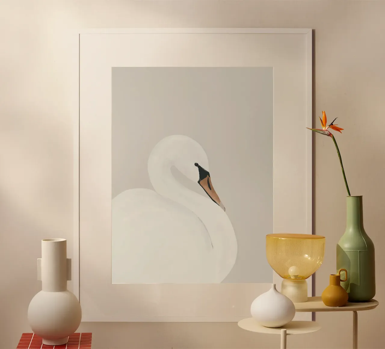 Cigno bianco poster da ThingDesign