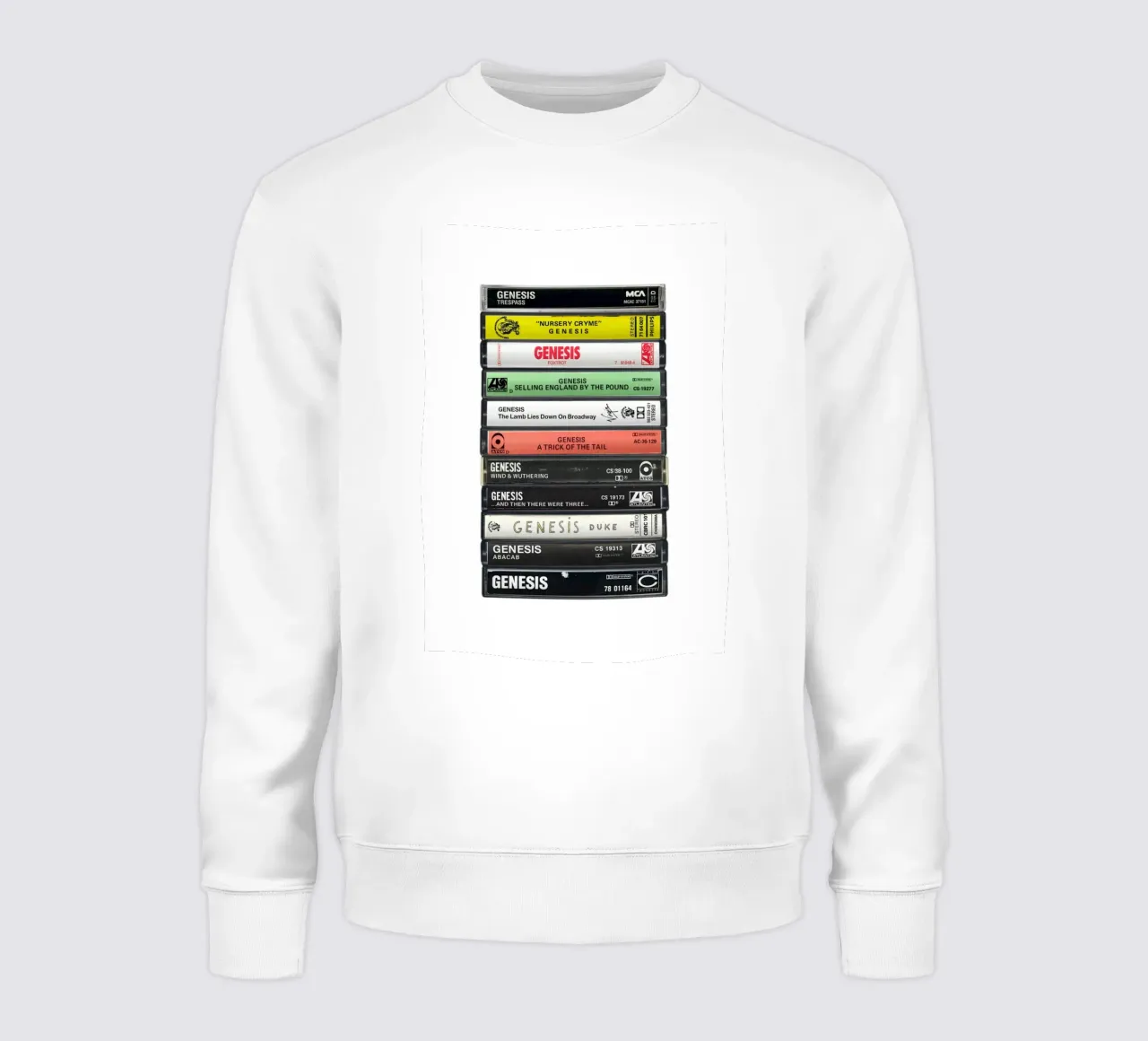Genesis - Collected Albums - Cassette Print sudadera de MrMustardPrints