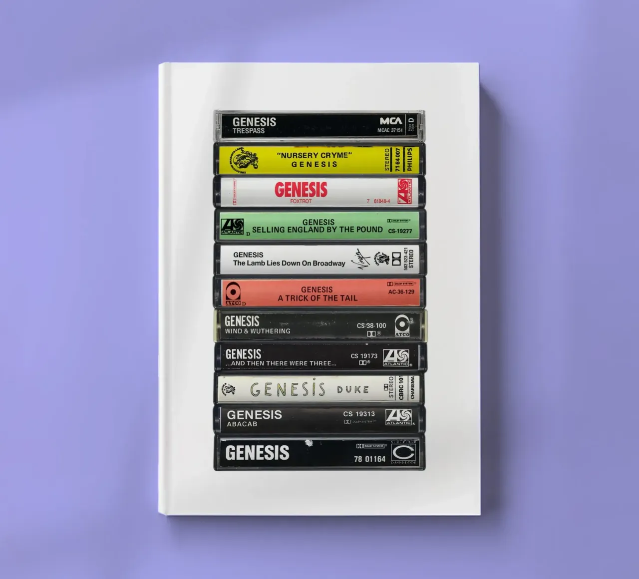 Genesis - Collected Albums - Cassette Print notebook by MrMustardPrints