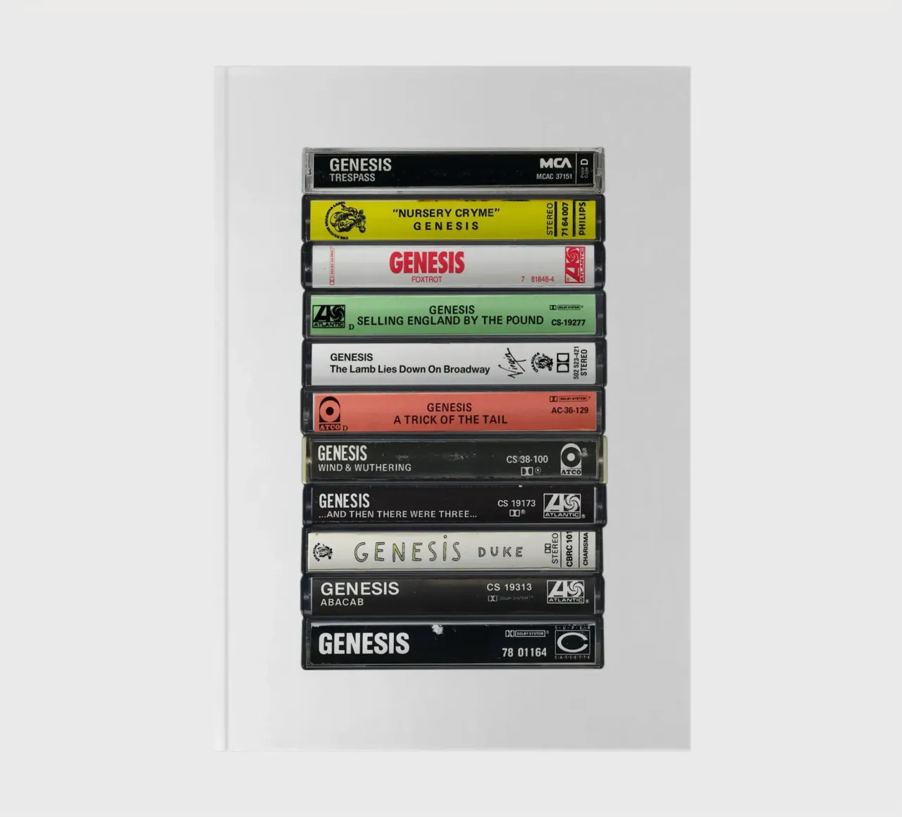 Genesis - Collected Albums - Cassette Print notebook by MrMustardPrints