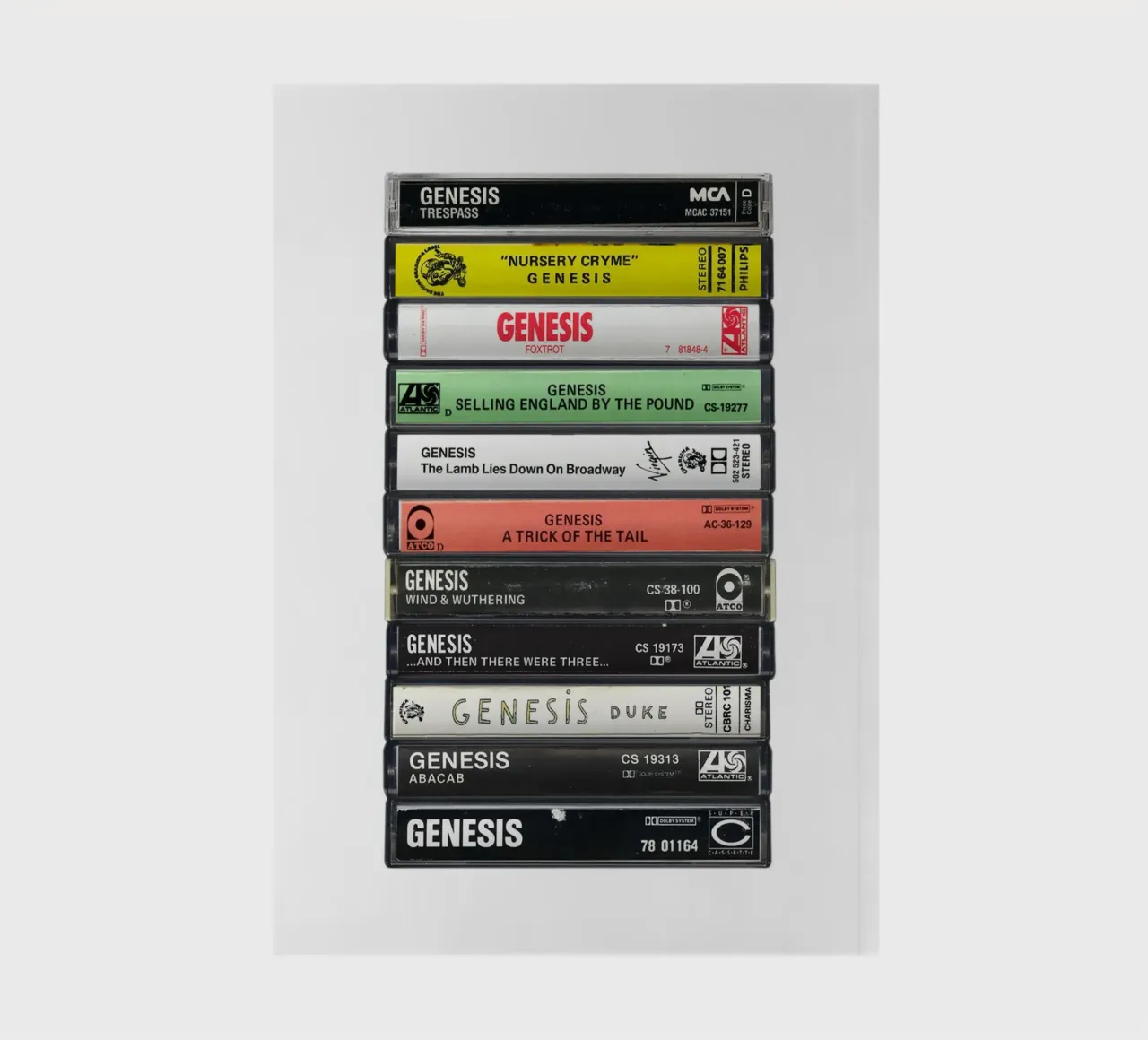 Genesis - Collected Albums - Cassette Print notebook by MrMustardPrints