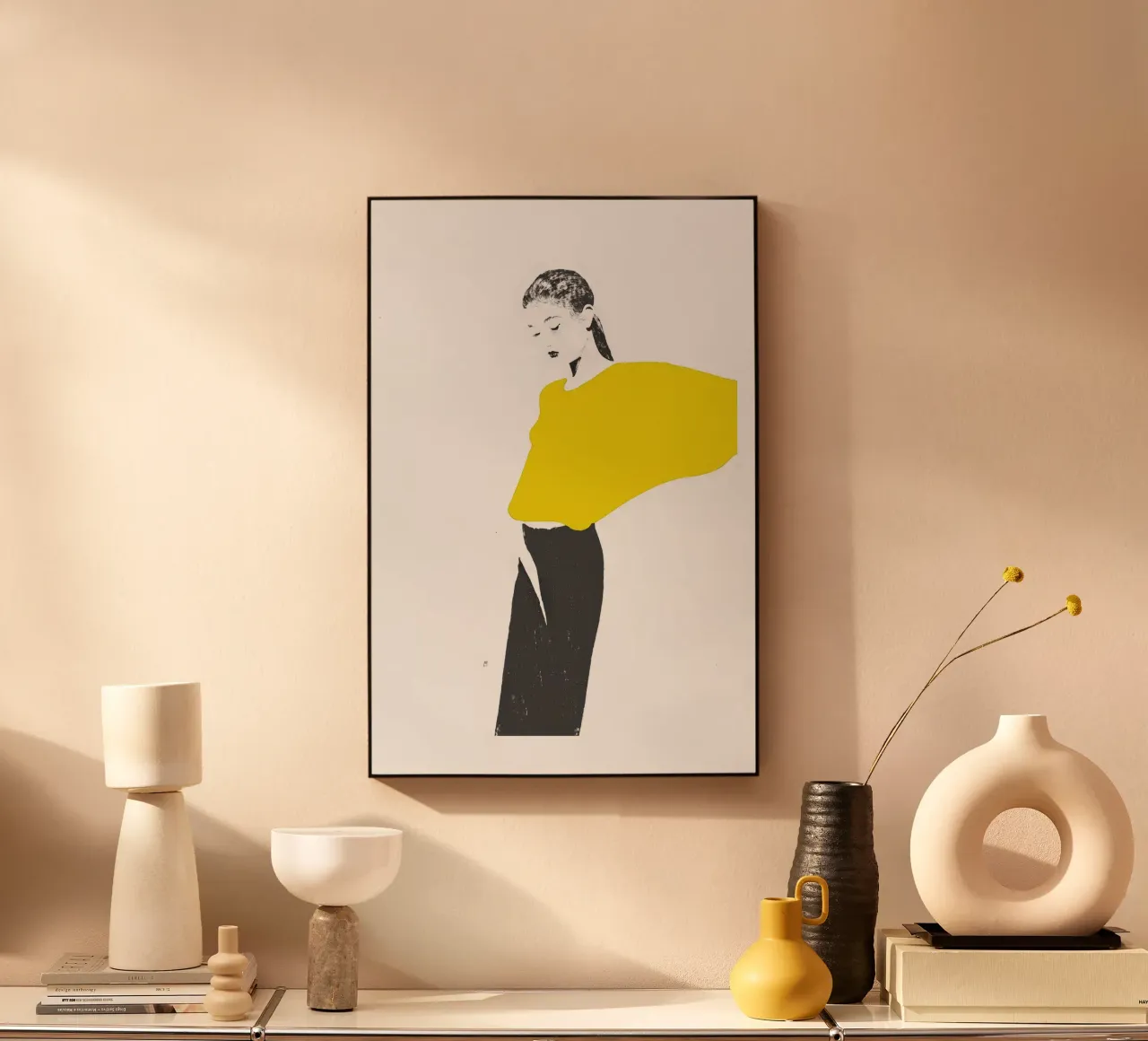 Untitled (Yellow Pullover) plexiglass da Manuel Rebollo