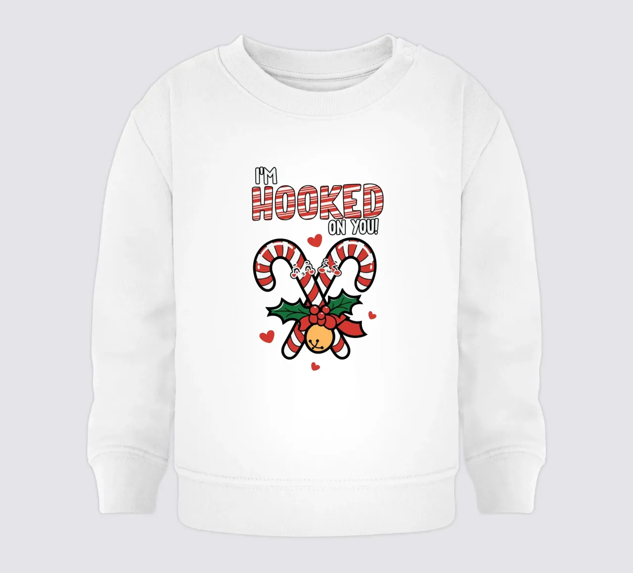 I'm hooked on you baby sweatshirt by edsonramosart