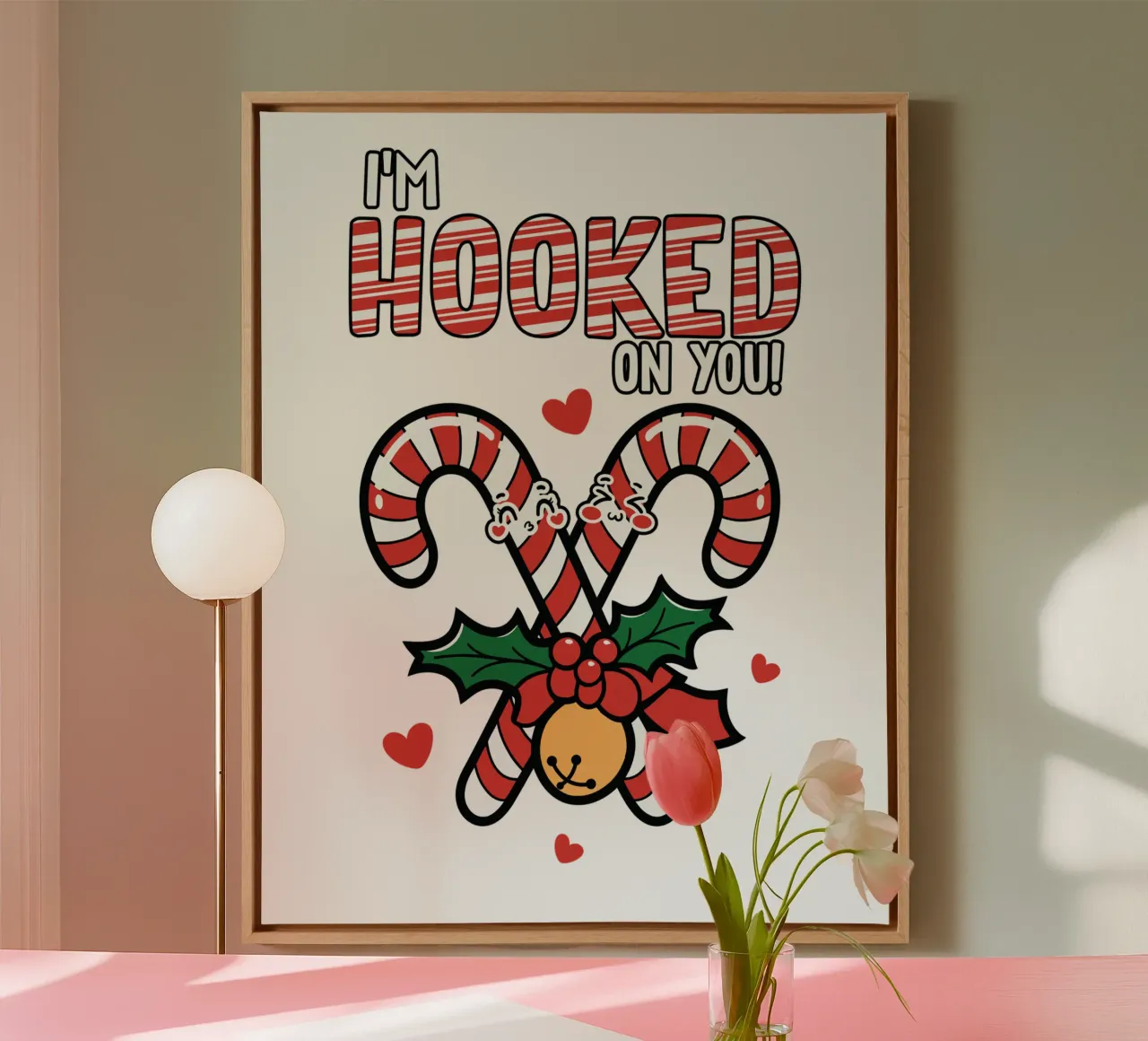 I'm hooked on you tela con Cornice a cassetta da edsonramosart