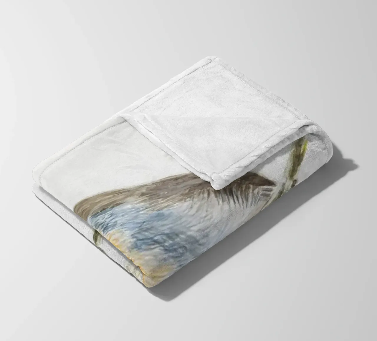 Rotkehlchen "Robin" Erithacus rubecula Fleecedecke von Barbara Buderath Illustrationen