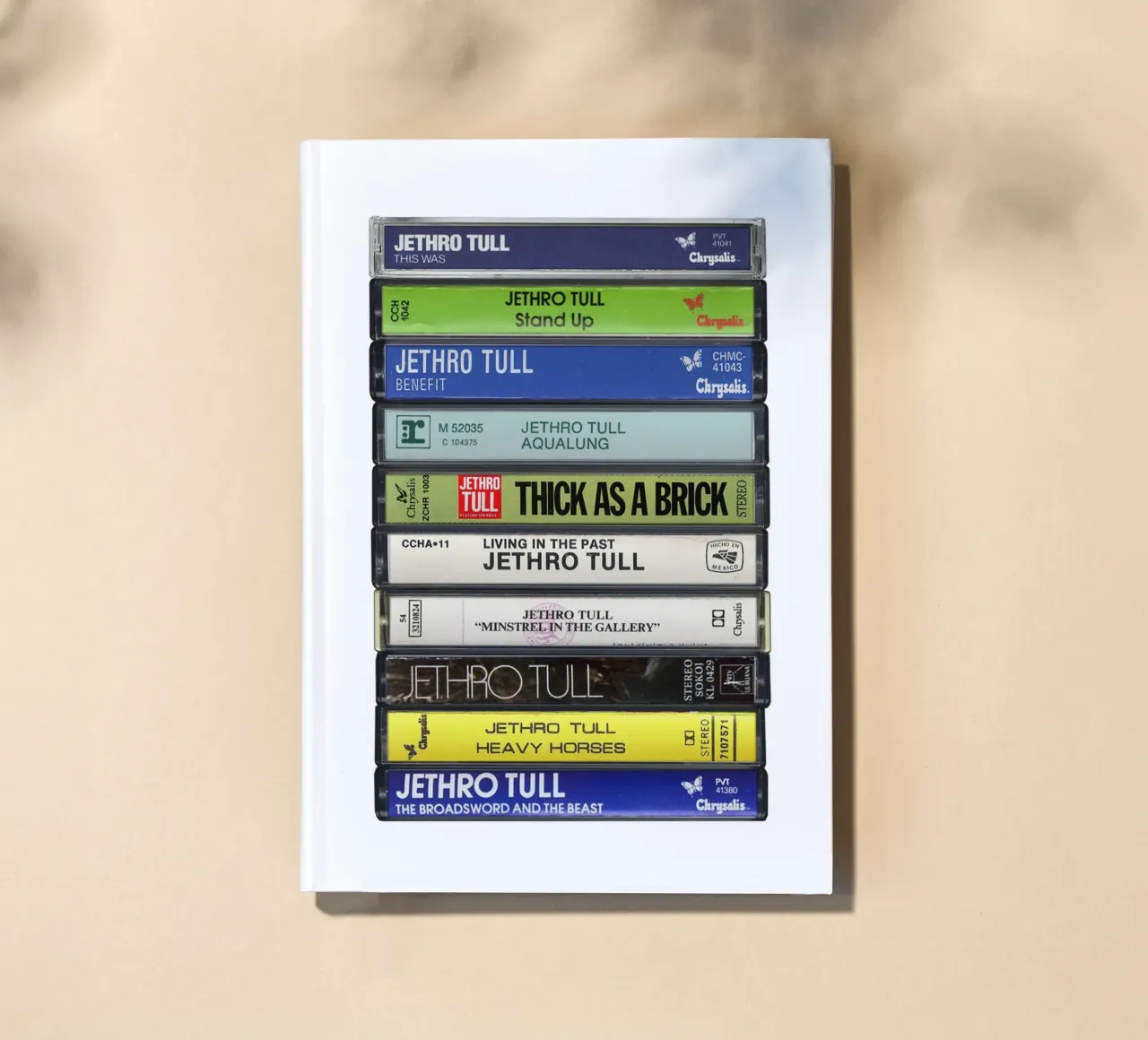 Jethro Tull - Collected Albums - Cassette Print notebook by MrMustardPrints