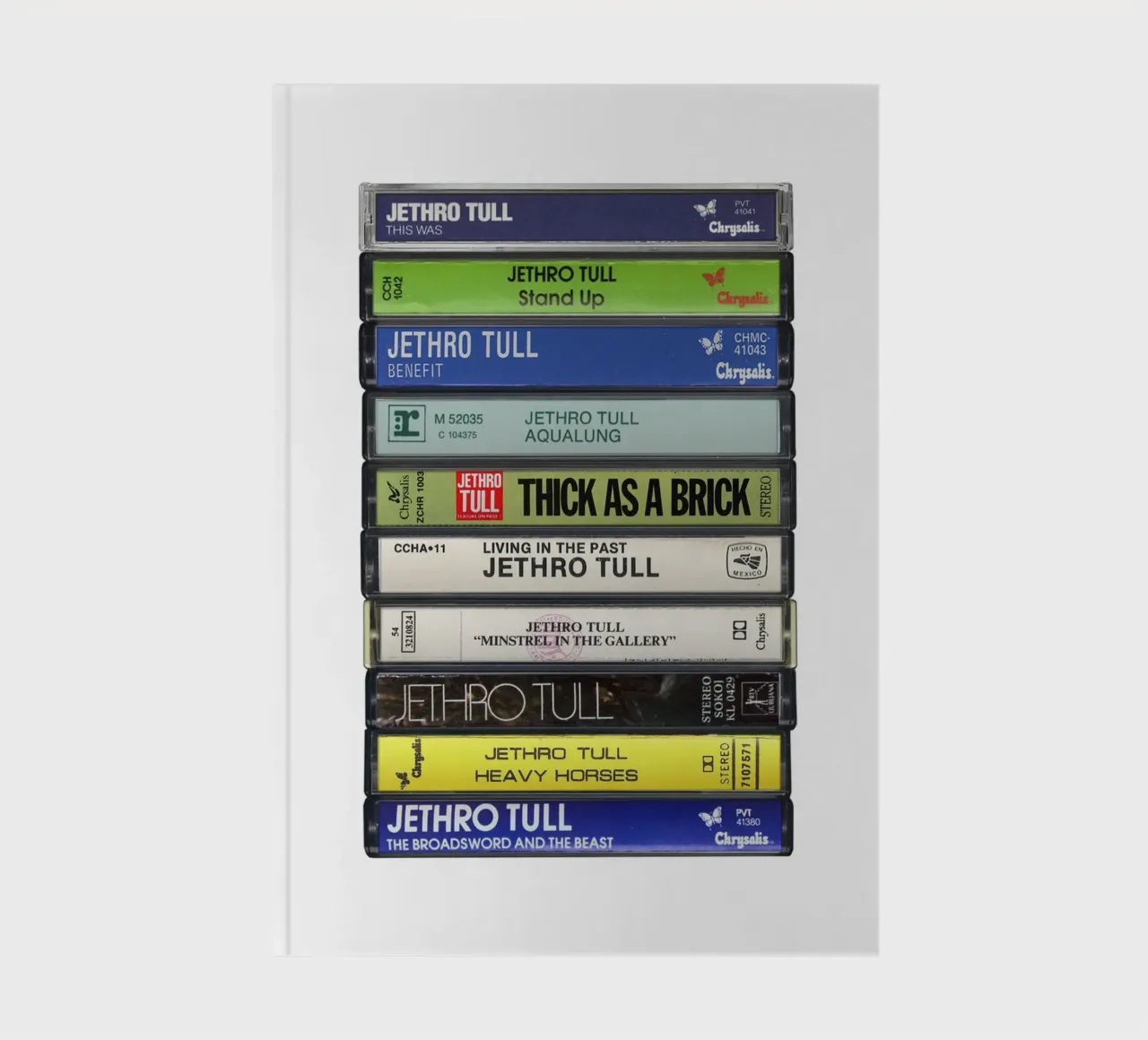 Jethro Tull - Collected Albums - Cassette Print notebook by MrMustardPrints