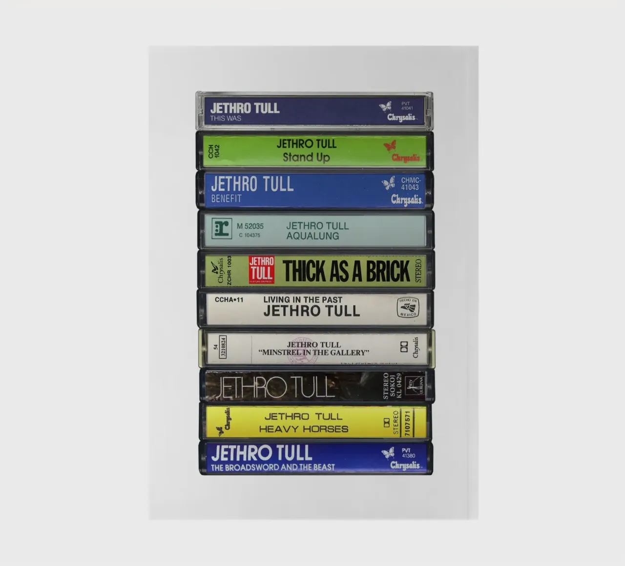 Jethro Tull - Collected Albums - Cassette Print notebook by MrMustardPrints