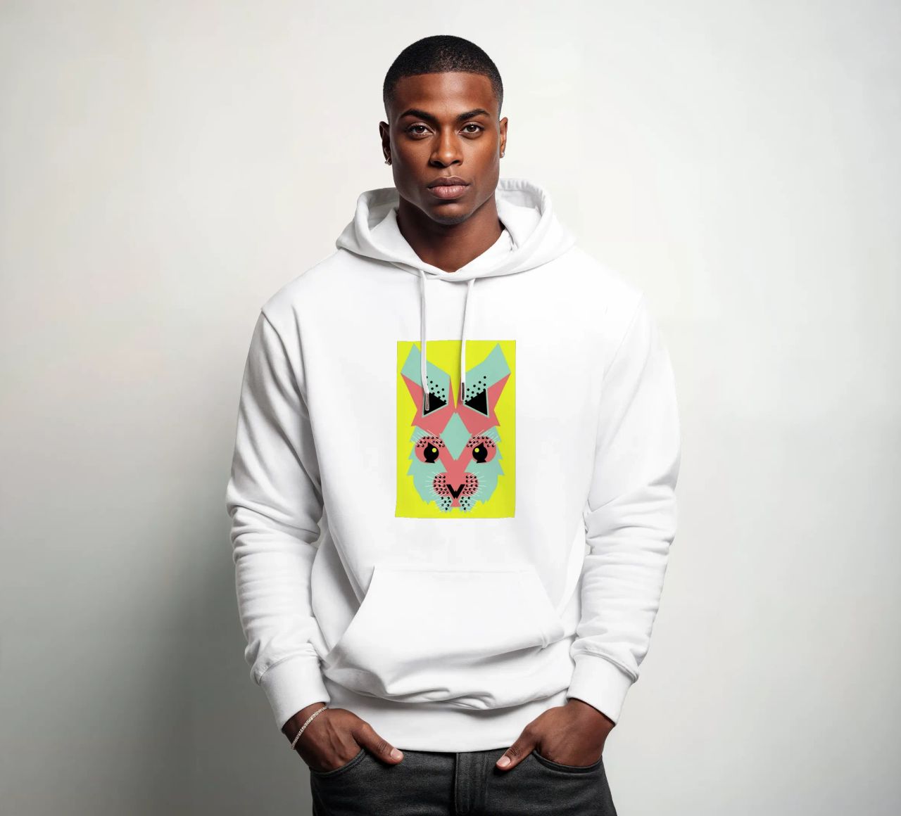 Rabbit Magic felpa con cappuccio da Gareth Pollock Design