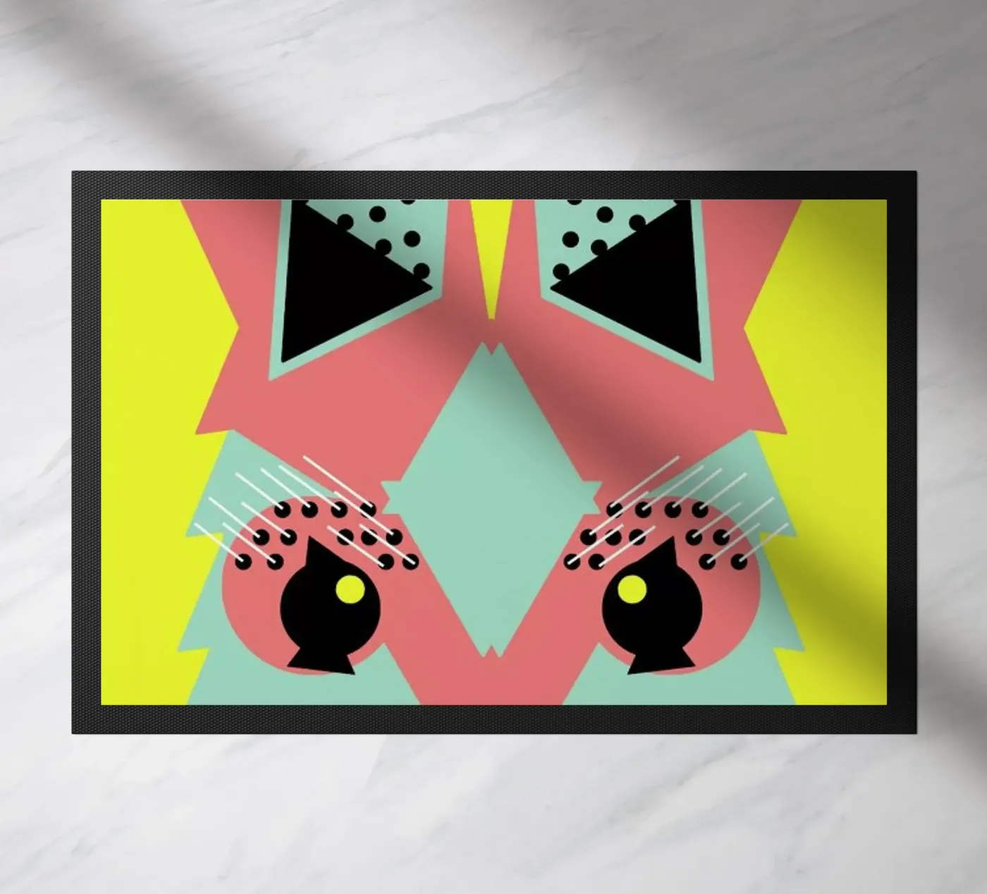 Rabbit Magic deurmat van Gareth Pollock Design