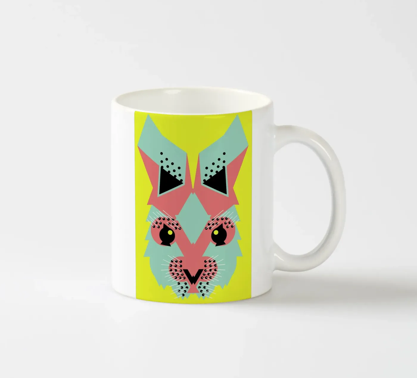 Rabbit Magic ceramic mug by Gareth Pollock Design