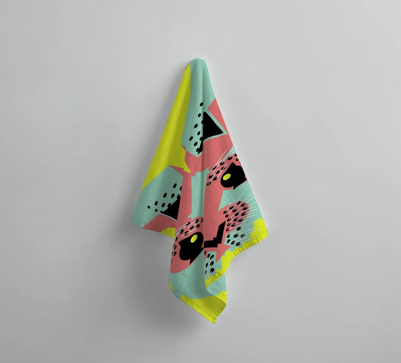 Rabbit Magic badhanddoek van Gareth Pollock Design