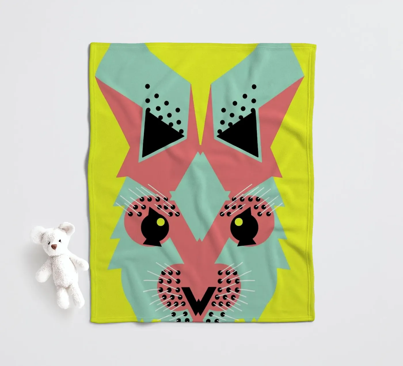 Rabbit Magic coperta in pile da Gareth Pollock Design