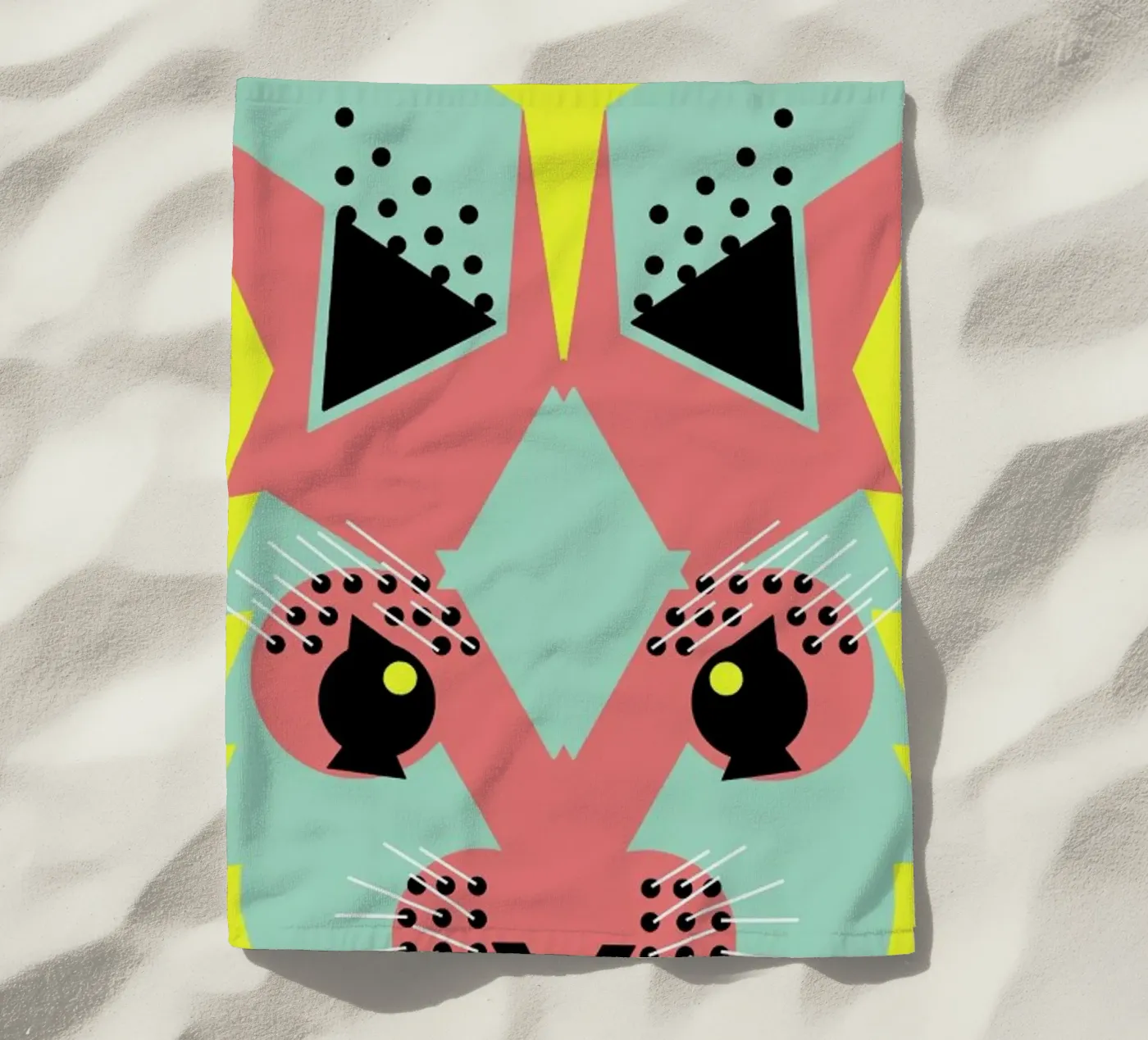 Rabbit Magic strandhanddoek van Gareth Pollock Design