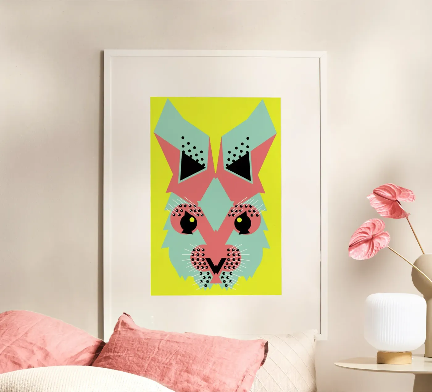 Rabbit Magic poster van Gareth Pollock Design